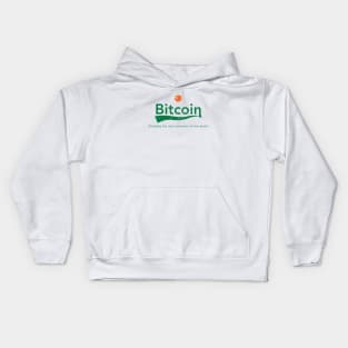 Bitcoin Logo BTC Cryptocurrency Blockchain Kids Hoodie